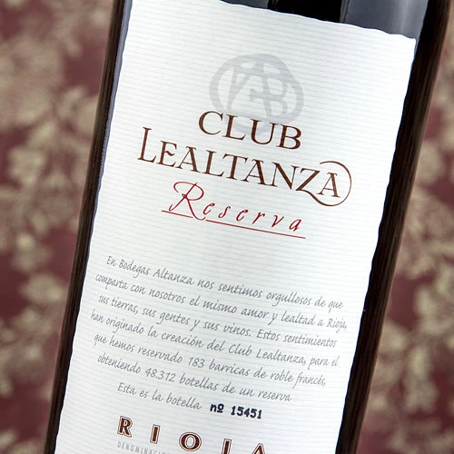Club Lealtanza Reserva 2012 2 Club Lealtanza Reserva 2012 - Image 2